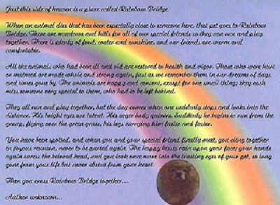 Rainbow Bridge Poem