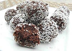 Coconut Rolled Chocolate Easter Egg Cookies